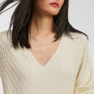 Lola Casademunt Punto<Jersey punto trenzado CRUDO
