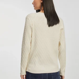 Lola Casademunt Punto<Jersey punto trenzado CRUDO