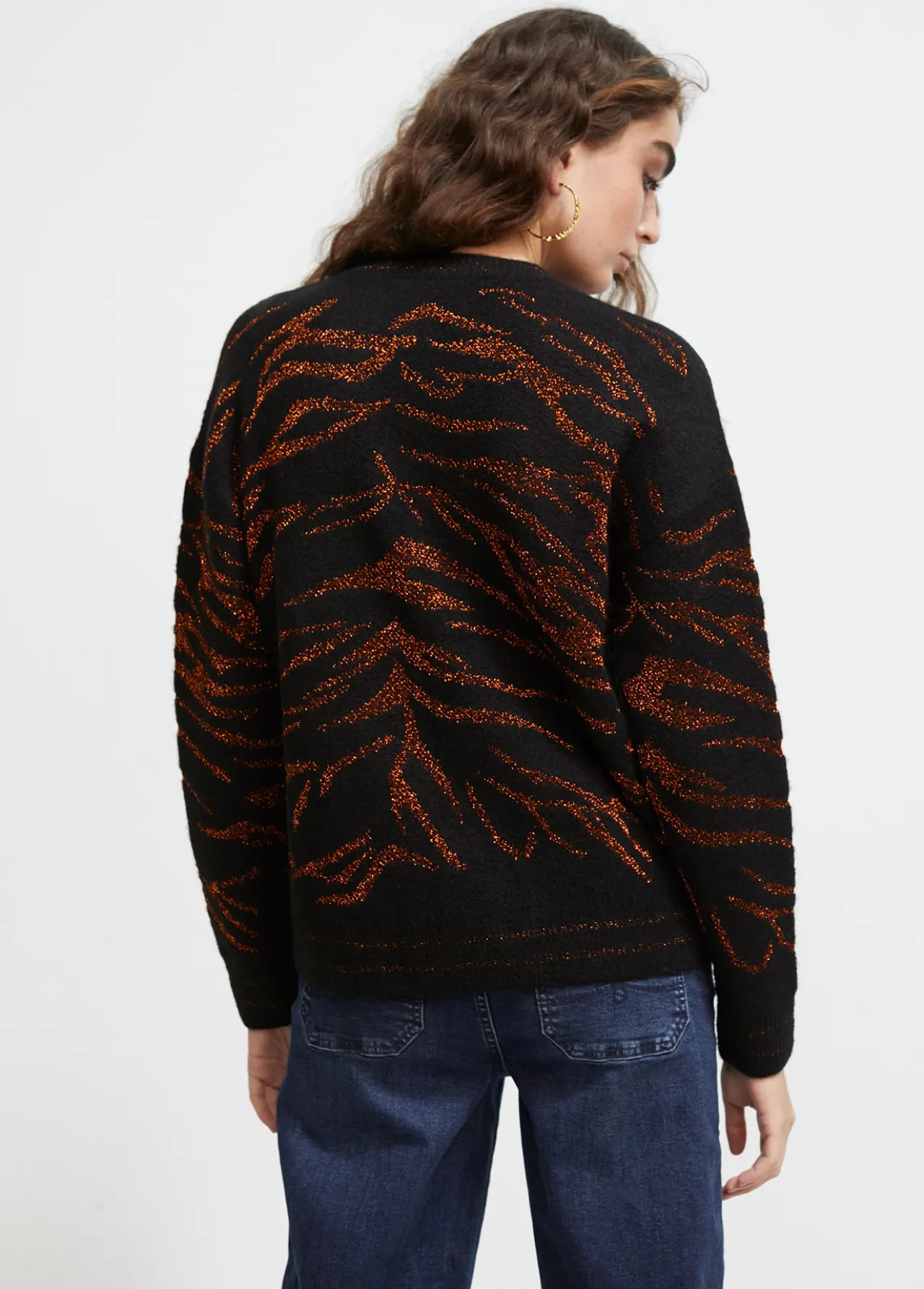 jersey_punto_tricot_5.webp Lola Casademunt Animal Print | Punto<Jersey punto tricot NEGRO-NEGRO