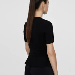 Lola Casademunt Punto<Jersey punto volante NEGRO