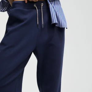 Lola Casademunt Pantalones<Jogging detalle tirador AZULNOCHE