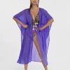 Lola Casademunt Baño<Kaftan largo ajustable FUCSIA