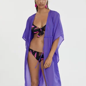Lola Casademunt Baño<Kaftan largo ajustable FUCSIA