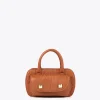 Lola Casademunt Bolsos<Mini bandolera con logo grabado NEGRO