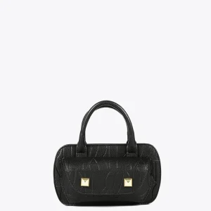 Lola Casademunt Bolsos<Mini bandolera con logo grabado NEGRO