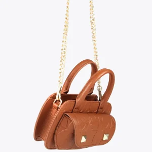 Lola Casademunt Bolsos<Mini bandolera con logo grabado NEGRO