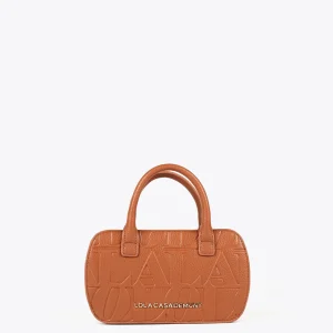 Lola Casademunt Bolsos<Mini bandolera con logo grabado NEGRO