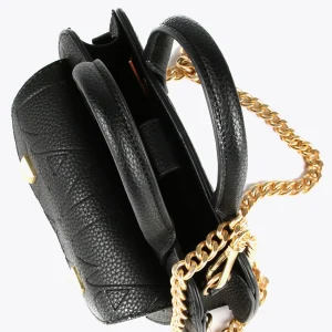 Lola Casademunt Bolsos<Mini bandolera con logo grabado NEGRO