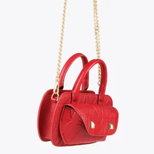 Lola Casademunt Bolsos<Mini bandolera con logo grabado NEGRO