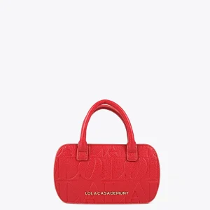Lola Casademunt Bolsos<Mini bandolera con logo grabado NEGRO