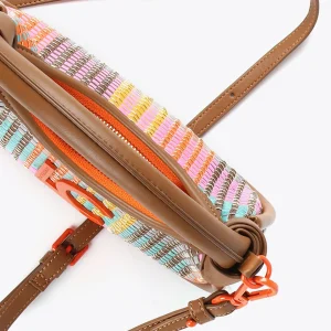 Lola Casademunt Bolsos<Mini bandolera multicolor MARRON-NARANJA