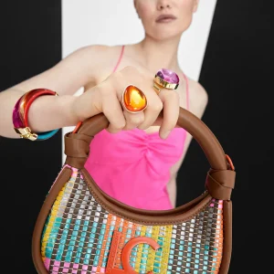 Lola Casademunt Bolsos<Mini bandolera multicolor MARRON-NARANJA