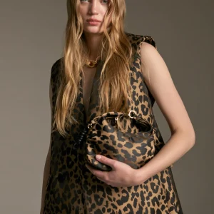 Lola Casademunt Animal Print | Bolsos Pequeños<Mini bolso animal print MARRON-NEGRO