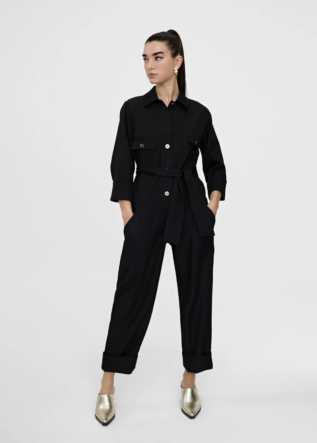 mono_color_negro_0.webp Lola Casademunt Pantalones<Mono color NEGRO