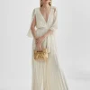 Lola Casademunt Vestidos Y Faldas<Mono plisado mangas capa CRUDO