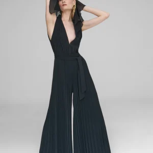 Lola Casademunt Vestidos Y Faldas<Mono plisado mangas capa CRUDO