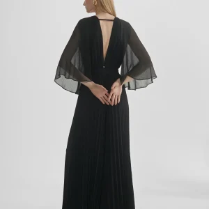 Lola Casademunt Vestidos Y Faldas<Mono plisado mangas capa CRUDO