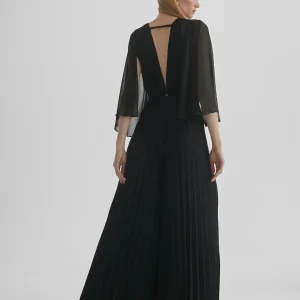 Lola Casademunt Vestidos Y Faldas<Mono plisado mangas capa CRUDO
