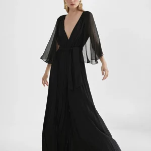 Lola Casademunt Vestidos Y Faldas<Mono plisado mangas capa CRUDO