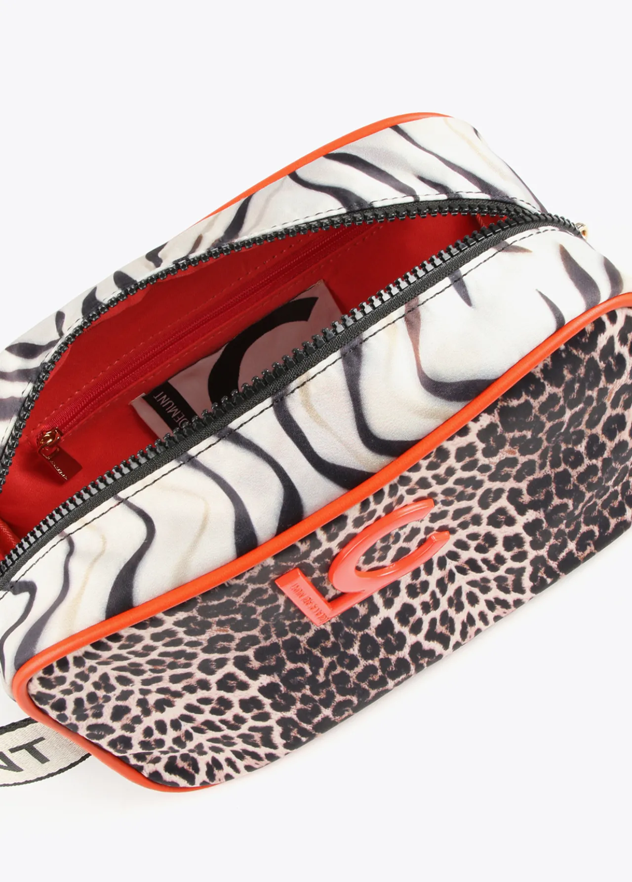 neceser_animal_print_2.webp Lola Casademunt Animal Print | Otros Complementos<Neceser animal print CRUDO-NEGRO