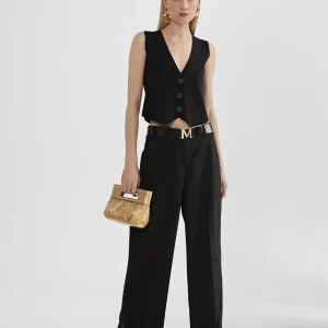 Lola Casademunt Pantalones<Pantalón aberturas laterales NEGRO