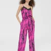Lola Casademunt Pantalones | Baño<Pantalón ancho bicolor ROSA-NEGRO