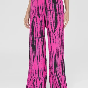 Lola Casademunt Pantalones | Baño<Pantalón ancho bicolor ROSA-NEGRO