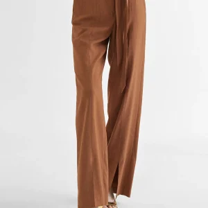 Lola Casademunt Pantalones<Pantalón cinturón y aberturas MARRON