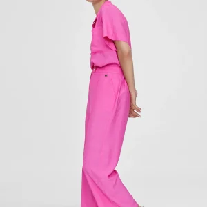 Lola Casademunt Pantalones<Pantalón cropped monocolor FUCSIA