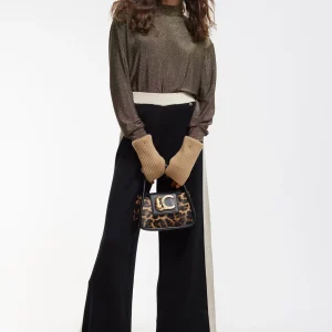 Lola Casademunt Punto | Pantalones<Pantalón de punto MARRON-NARANJA