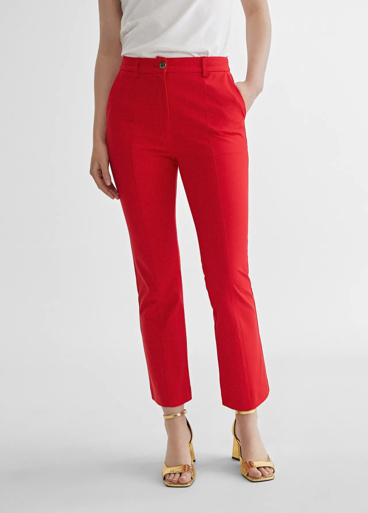 pantaln_de_punto_campana_1.webp Lola Casademunt Pantalones<Pantalón de punto campana ROJO