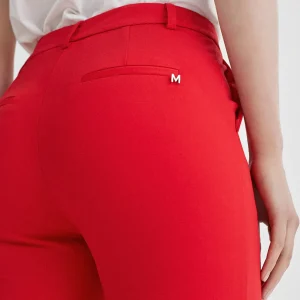 Lola Casademunt Pantalones<Pantalón de punto campana ROJO