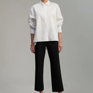 Lola Casademunt Pantalones<Pantalón detalle botón GRISOSCURO