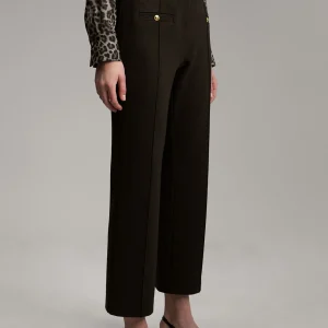 Lola Casademunt Pantalones<Pantalón detalle botón GRISOSCURO