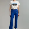 Lola Casademunt Pantalones<Pantalón detalle botones AZULELECTRICO