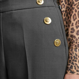 Lola Casademunt Pantalones<Pantalón detalle botones GRISOSCURO
