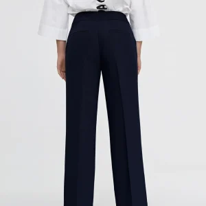 Lola Casademunt Pantalones<Pantalón detalle botones NAVY