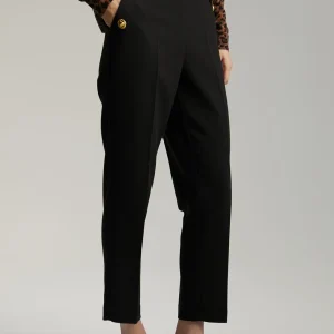Lola Casademunt Pantalones<Pantalón detalle botones CAMEL