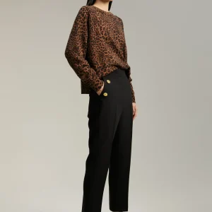 Lola Casademunt Pantalones<Pantalón detalle botones CAMEL