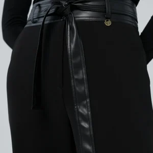 Lola Casademunt Pantalones<Pantalón detalle cintura NEGRO
