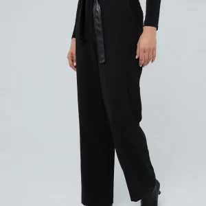 Lola Casademunt Pantalones<Pantalón detalle cintura NEGRO