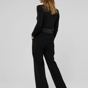 Lola Casademunt Pantalones<Pantalón detalle cintura NEGRO