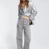 Lola Casademunt Pantalones<Pantalón detalle laminado TEJANOGRIS