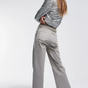 Lola Casademunt Pantalones<Pantalón detalle laminado TEJANOGRIS