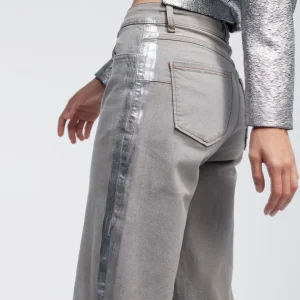 Lola Casademunt Pantalones<Pantalón detalle laminado TEJANOGRIS