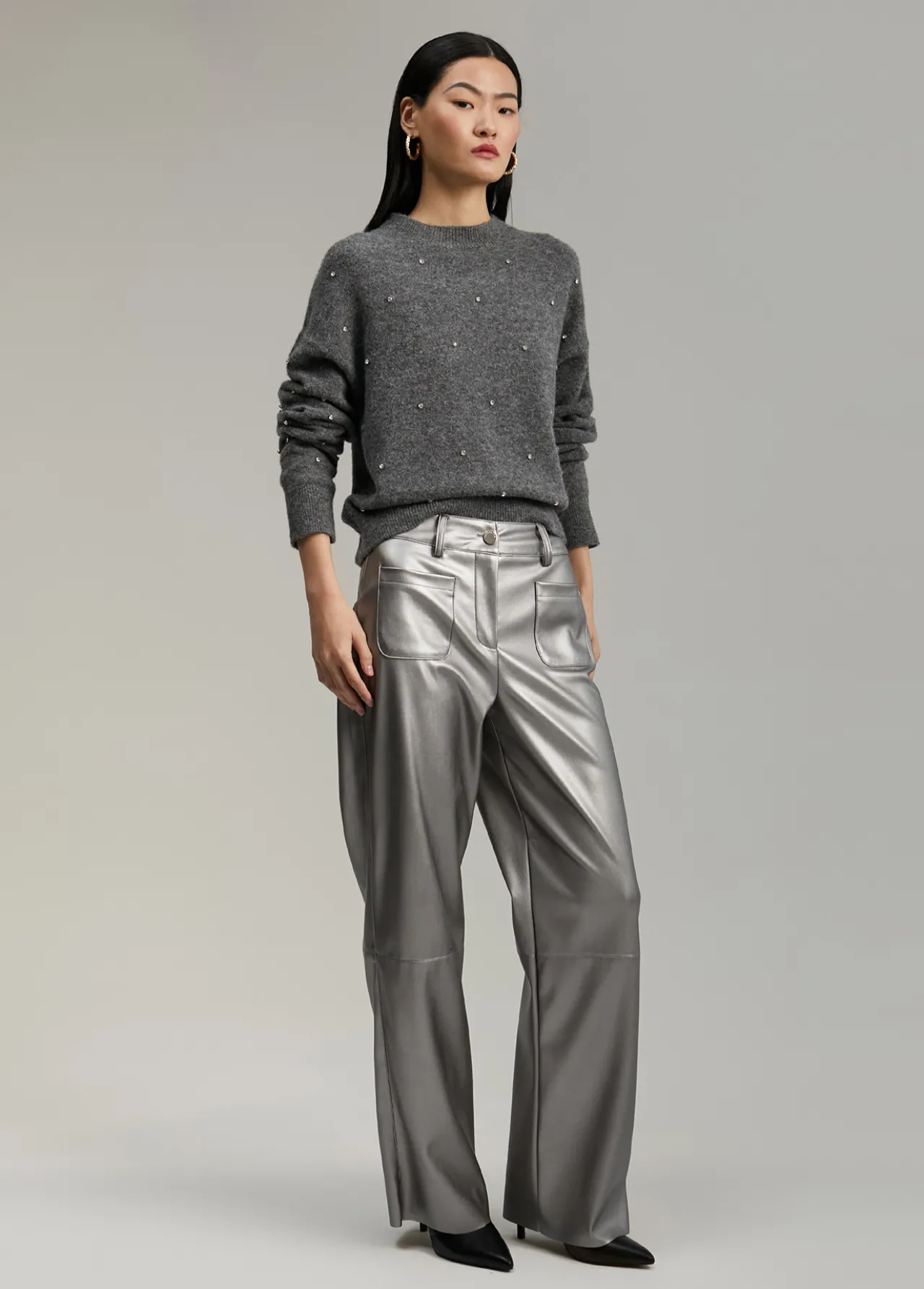 pantaln_efecto_piel_0-1.webp Lola Casademunt Pantalones<Pantalón efecto piel PLATEADO
