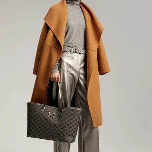 Lola Casademunt Pantalones<Pantalón efecto piel PLATEADO