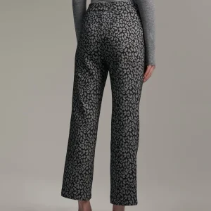 Lola Casademunt Animal Print | Pantalones<Pantalón jacquard animal print NEGRO-GRIS
