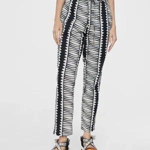 Lola Casademunt Pantalones<Pantalón jogging bicolor NEGRO-BLANCO