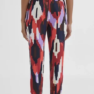 Lola Casademunt Pantalones<Pantalón jogging estampado LILA-ROJO